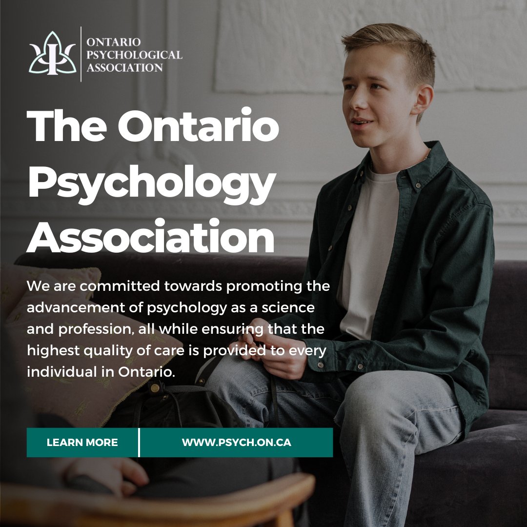 Discover Ontario's dynamic psychology association! With over 3,000 members, we promote mental health across the province. Join us in advancing psychology while ensuring quality care for all Ontarians. linktr.ee/ONpsych