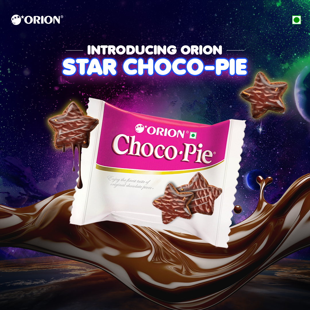 The third starry launch is here! ⭐🤩 Welcome the new Orion Star Choco-Pie- The one true star for your out-of-the-world chocolatey experience. 🤤 #NewLaunch #newproductalert #chocopie #orionchocopie #starpiece #StarsEverywhere