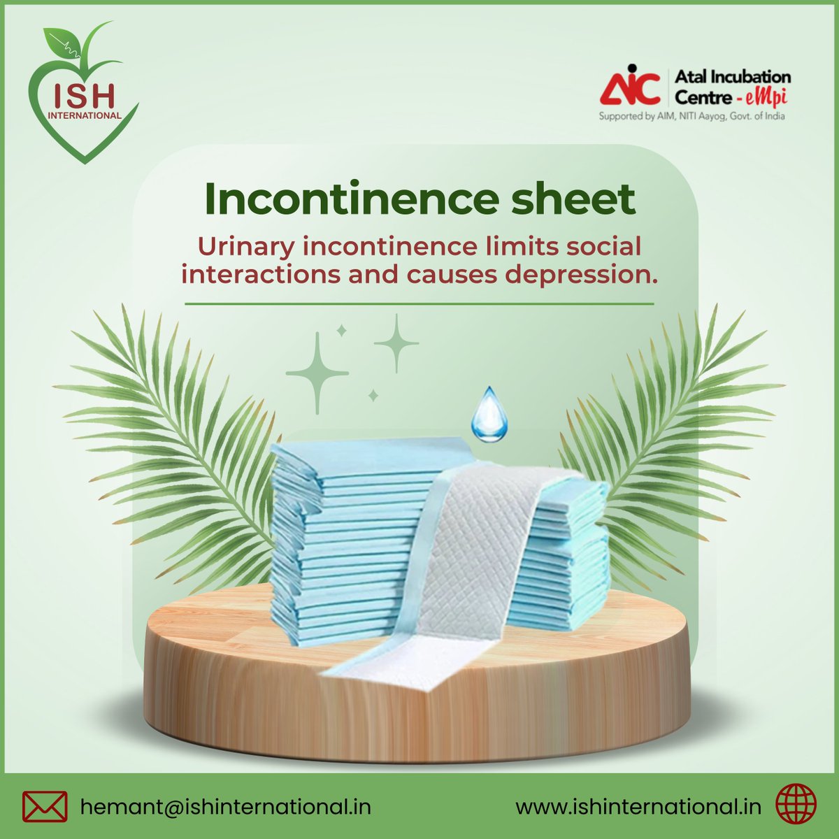 Stay comfortable and worry-free with our premium incontinence sheets. Protecting dignity with every use.

#IncontinenceCare #Comfort #ISHCARE #ecohygiene #Sheet #IncontinenceSheet #ISHInternational