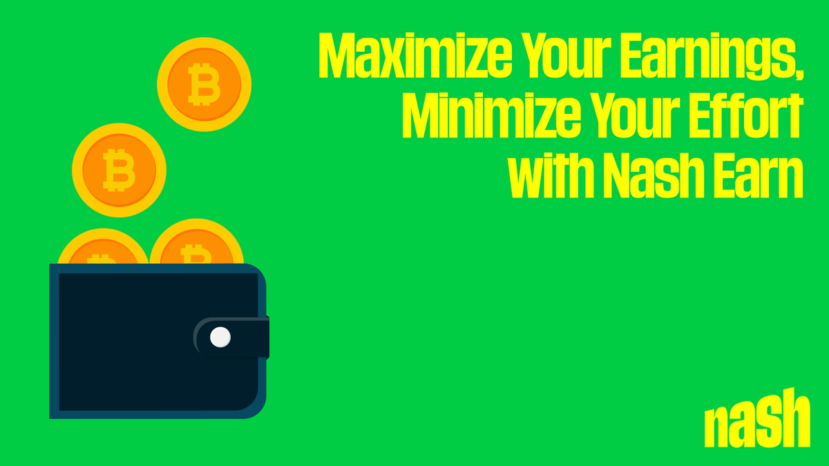 Why settle for stagnant savings when you can make your crypto work for you? With Nash Earn, we've streamlined the process of earning passive income on your digital assets. No more complicated investment strategies or high barriers to entry – just effortless earnings that grow