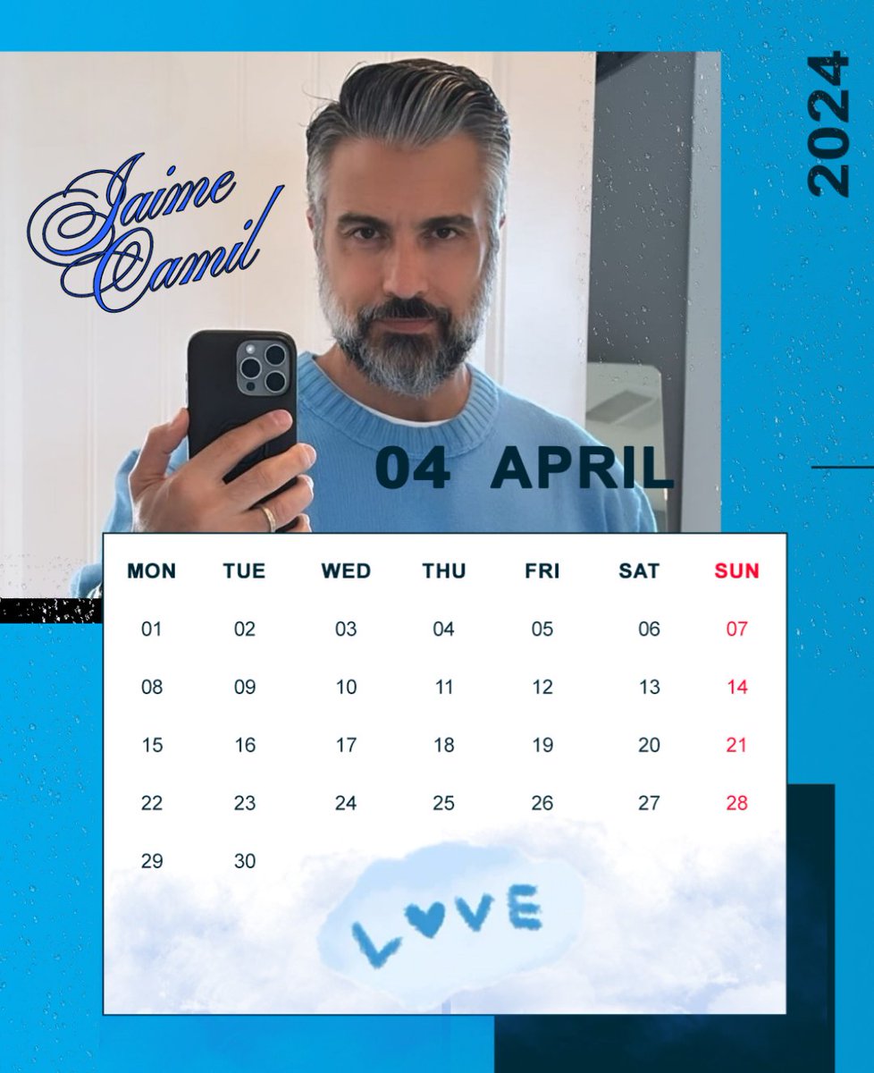 🌷¡¡¡BIENVENIDO ABRIL!!!🌷
Ya estamos en primavera en España,y se ve mucho mas bonita con éste muchacho tan guapetón como es @jaimecamil mi príncipe hermoso,y por el que todas las #Camilocas suspiramos!!!🫶🏽
#JaimeEresLoMáximo😍🥰