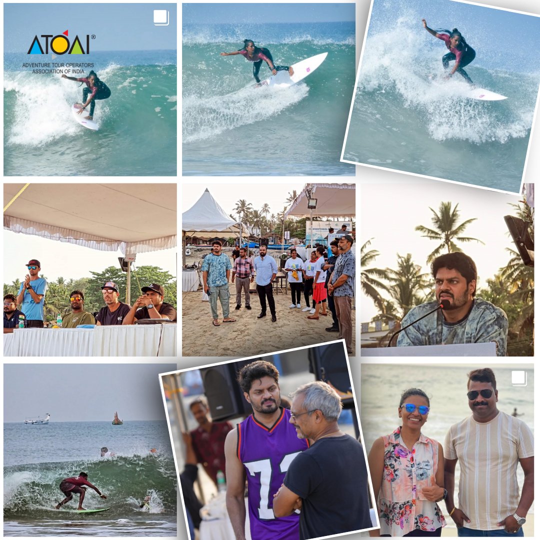 🌊 Embracing the Waves: ATOAI Members Dive into Adventure at the Surfing Festival! 🏄‍♂️ #SurfingFestival #AdventureTourism #Collaboration #CommunitySpirit #ATOAI #ExploreIndia #AdventureEnthusiasts #Varkala #KeralaTourism #SurfingIndia 🌴🌊🏄‍♀️