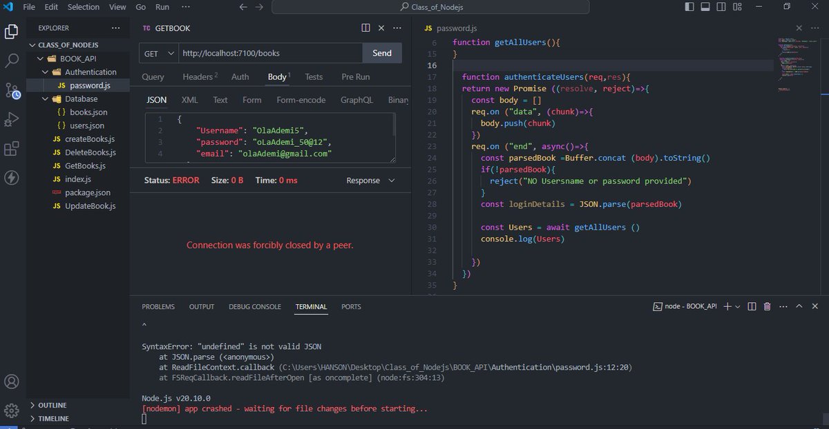 Hanson_jr_tech's tweet image. &quot;Every day, I cry out for help. I&apos;m constantly learning Node.js (backend). I&apos;m so addicted to the way Altsch teaches us. However, my laptop battery can&apos;t last up to 30 minutes. I&apos;ve bought more than three batteries, yet the same issue occurred. Help me I don&apos;t want to drop out.