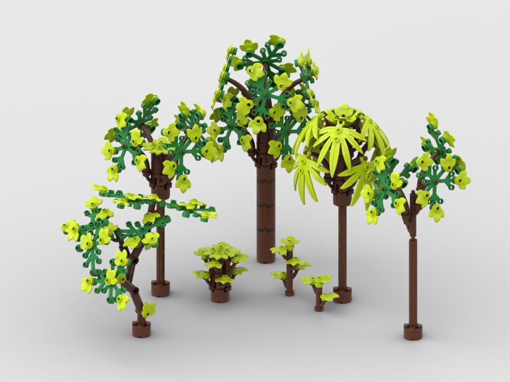 Plant pack-Design with part 1566 I used part number 1566 to create a variety of new trees that can fit perfectly into any diorama or modular house you decide to build. Instructions available here: tinyurl.com/2uupxm2x #Lego #Legomoc #Legobuild #Legotree #Legoplant #Legotrees