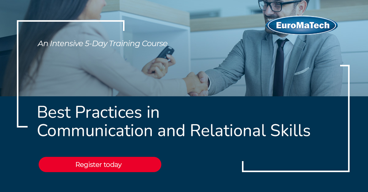 Best Practices in Communication and Relational Skills euromatech.com/seminars/best-… #euromatech #training #trainingcourse #trainingprovider #communication #relationalskills