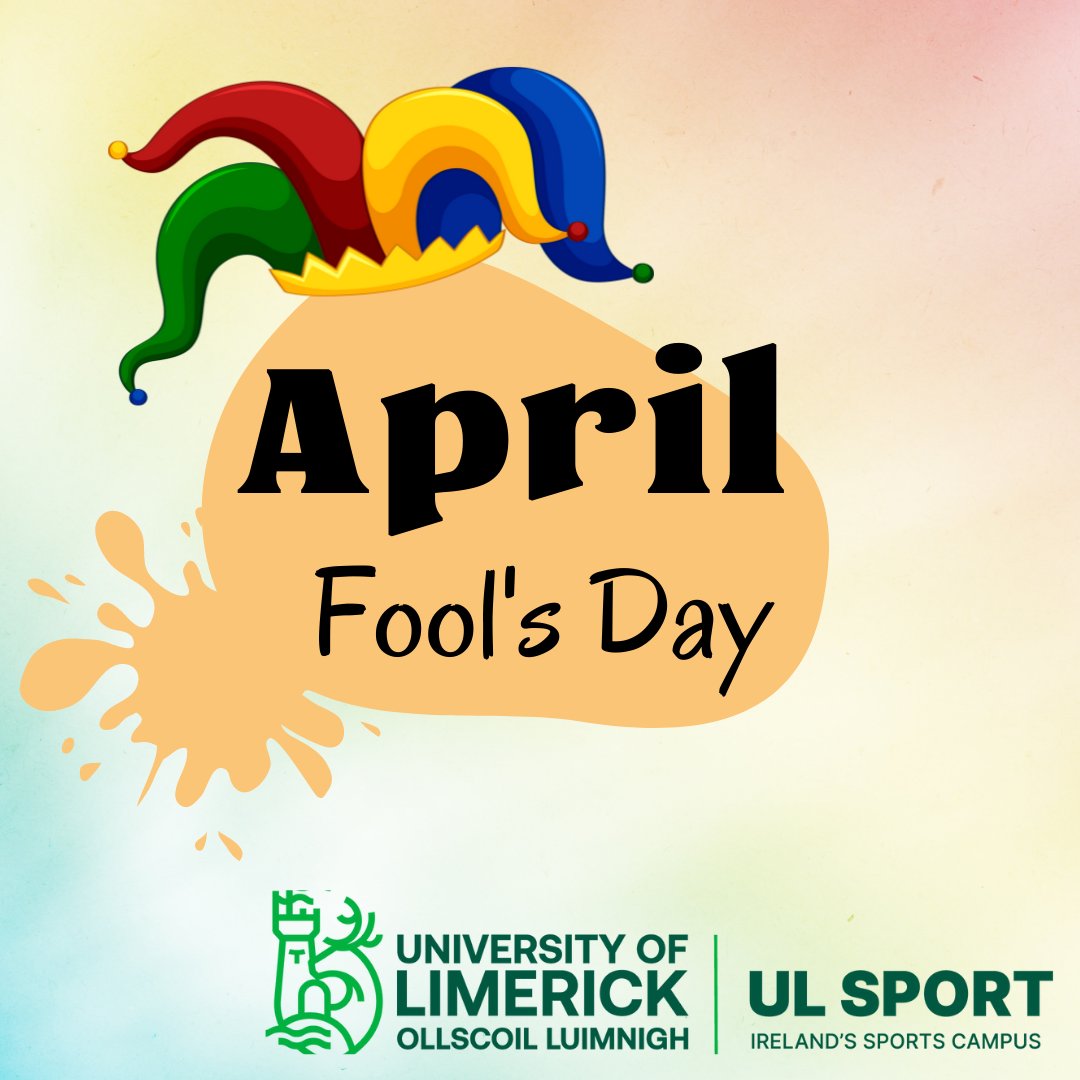 Did we get some of you ?? Have a great day. Just in case the Swimming pool is fully operational and bookings as always on the UL Sport App. #AprilsFool