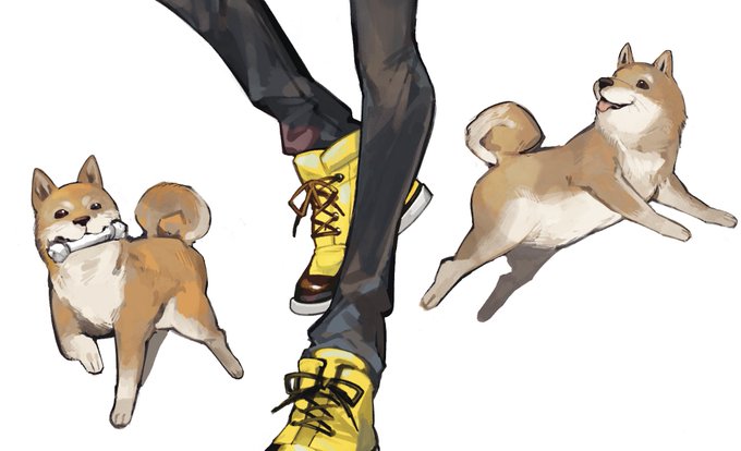 「shiba inu standing」 illustration images(Latest)