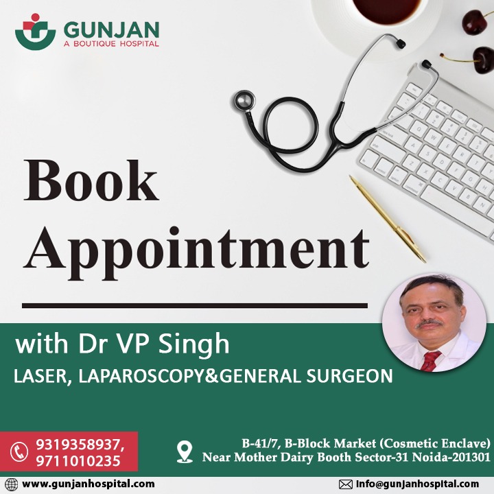 Book an appointment with the incredible Dr. VP Singh, a highly skilled Laser, Laparoscopic and General Surgeon at Gunjan Hospital. Get ready for top-notch care and a healthier you!

#gunjanhospital #LaserLaparoscopy #GeneralSurgeon #MinimallyInvasiveSurgery #SurgicalPrecision