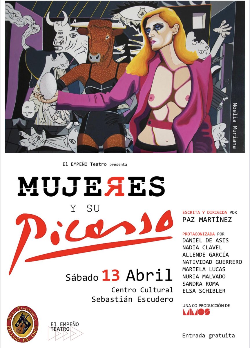 El sábado 13 de abril a las 20:00 el Teatro Sebastián Escudero de Roldán abrirá sus puertas al espectáculo flamenco teatral “Mujeres y su Picasso”💃👌
Galas de Invierno <a href="/LOFERROFLAMENCO/">LO FERRO FLAMENCO</a> 👏👏
