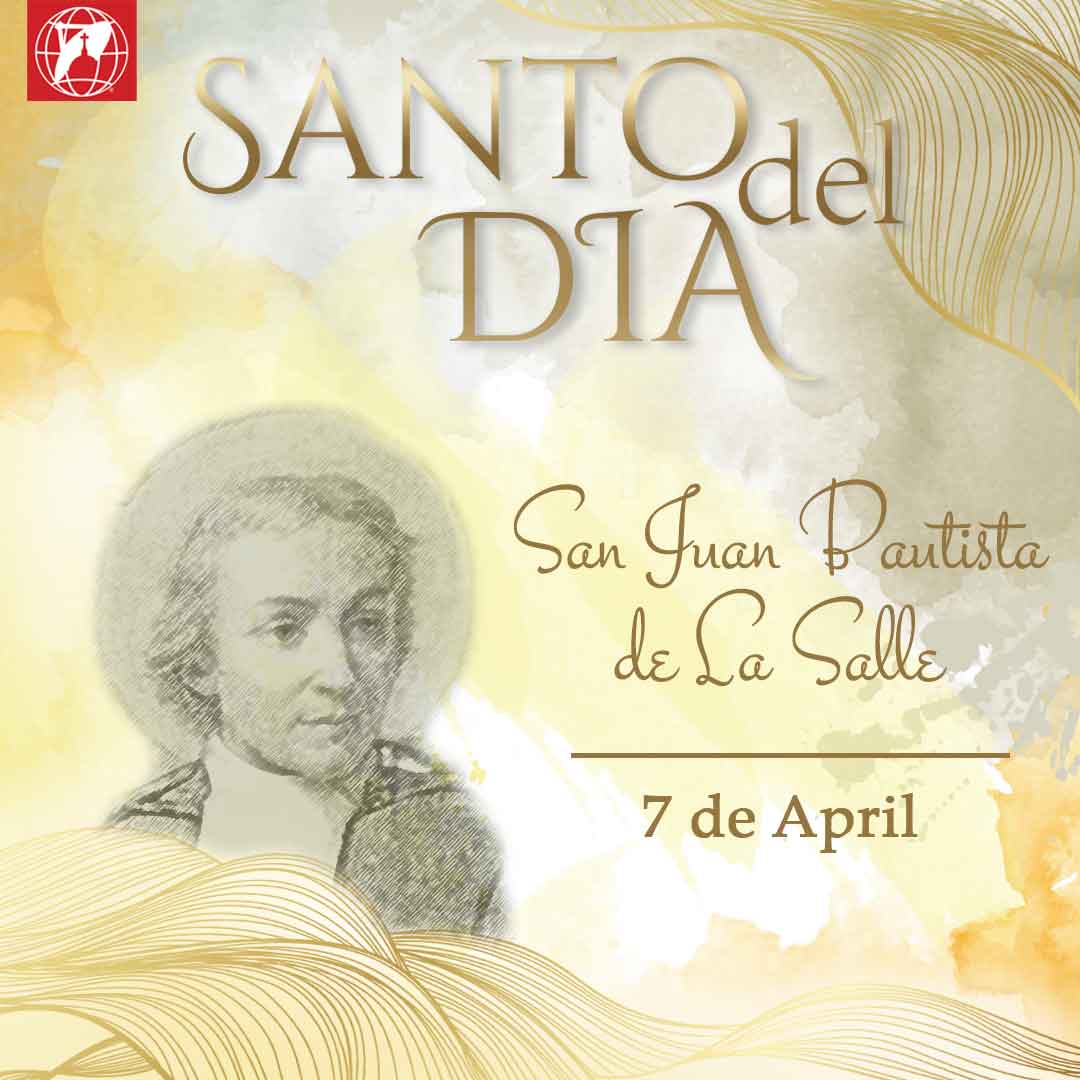 San Juan Bautista de la Salle se dedicó a servir al Señor a través de la educación de los jóvenes y la formación de maestros. Fue un genio de la pedagogía . Fundó la Comunidad de los Hermanos de las Escuelas Cristianas (Lasallistas). Es Patrono de los Educadores.