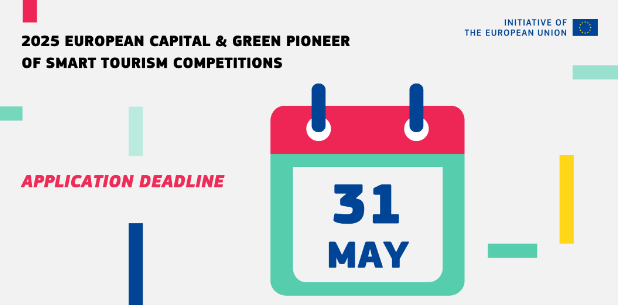 📢Se abre el plazo para enviar candidaturas al concurso de Capital Europea del #Turismo Inteligente y Pionera Verde del Turismo Inteligente 2025 

📅El concurso estará abierto hasta el 31/05 

👀thinktur.org/se-abre-el-pla…

@EU_Growth | @EU_Commission 
#EUGreenPioneer #SmartTourism