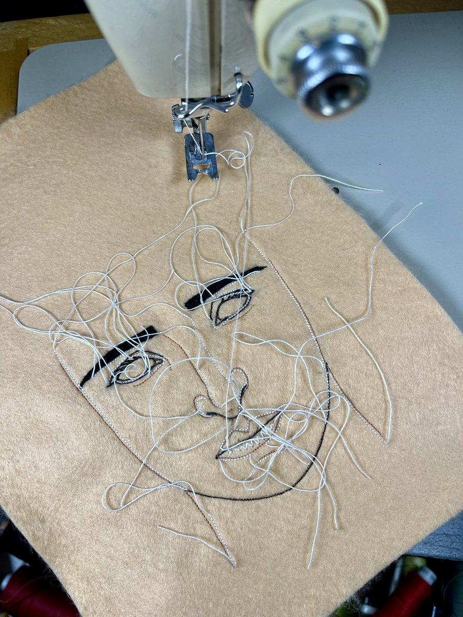 STARTING TO SEW SIOUXSIE SIOUX! LOOKS LIKE HER ALREADY! @SiouxsieHQ