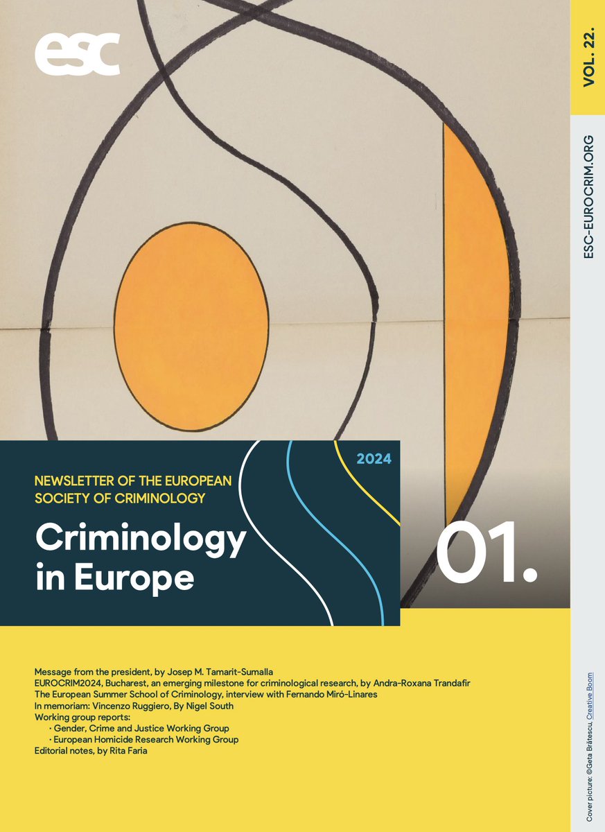 Issue1/2024 of the @esc_eurocrim newsleter is out and packed with news!