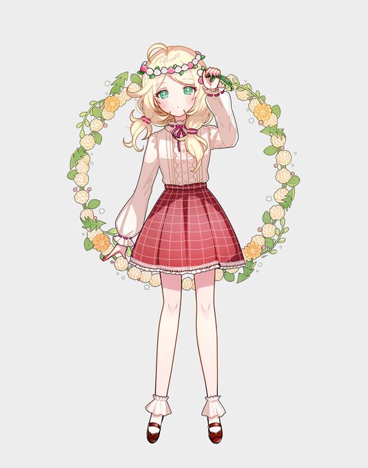 「flower wreath」 illustration images(Latest｜RT&Fav:50)