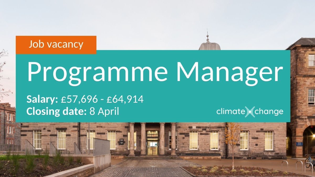 You have one week left to apply to be our Programme Manager, a critical post managing our team and acting as the bridge between research demand by policy teams from the Scottish Government and supply from research providers. ➡️ Apply by 8 April buff.ly/43bkrzj