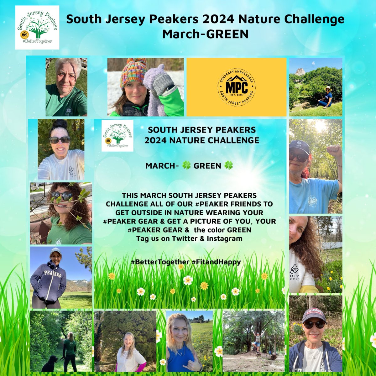 Gorgeous in GREEN everyone!! Thank you to all who joined us for our South Jersey Peakers March- GREEN Nature Challenge. 💚
#bettertogether #fitandhappy