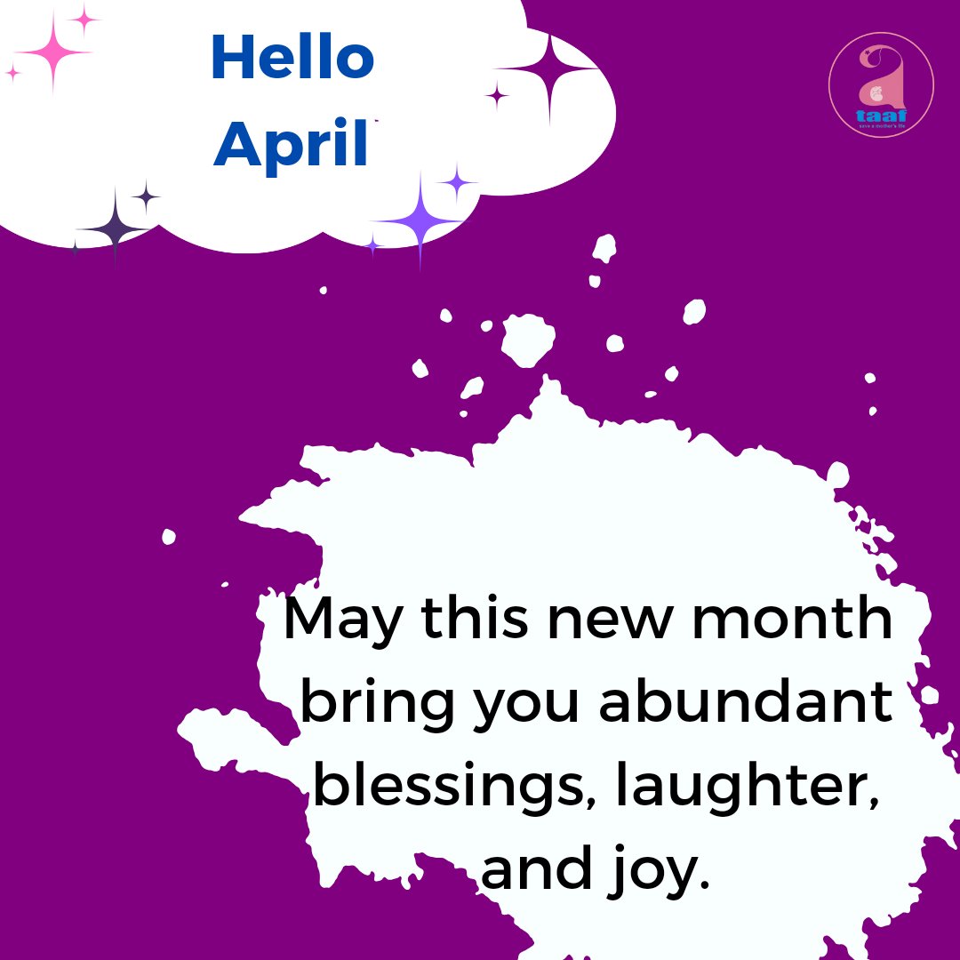 It's a new month guys 🤗 Happy new month everyone. It has been a fantastic easter holiday 🎉. Enjoy the New Month 😍🎉 @taafoundation01 #newmonth #monthofapril