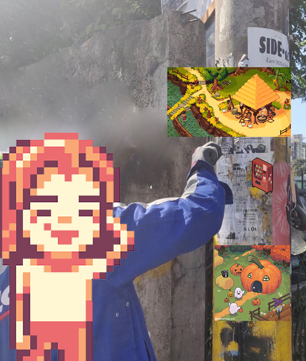 adroitcell's tweet photo. bc of this news i'll be sharing my pixel art ANALOGOUSLY.

i'll be printing them and posting them on the streets (walls and electric posts).

i hope ya'll repost my art soon!!! 🫶 https://t.co/TpN3JKzRIM