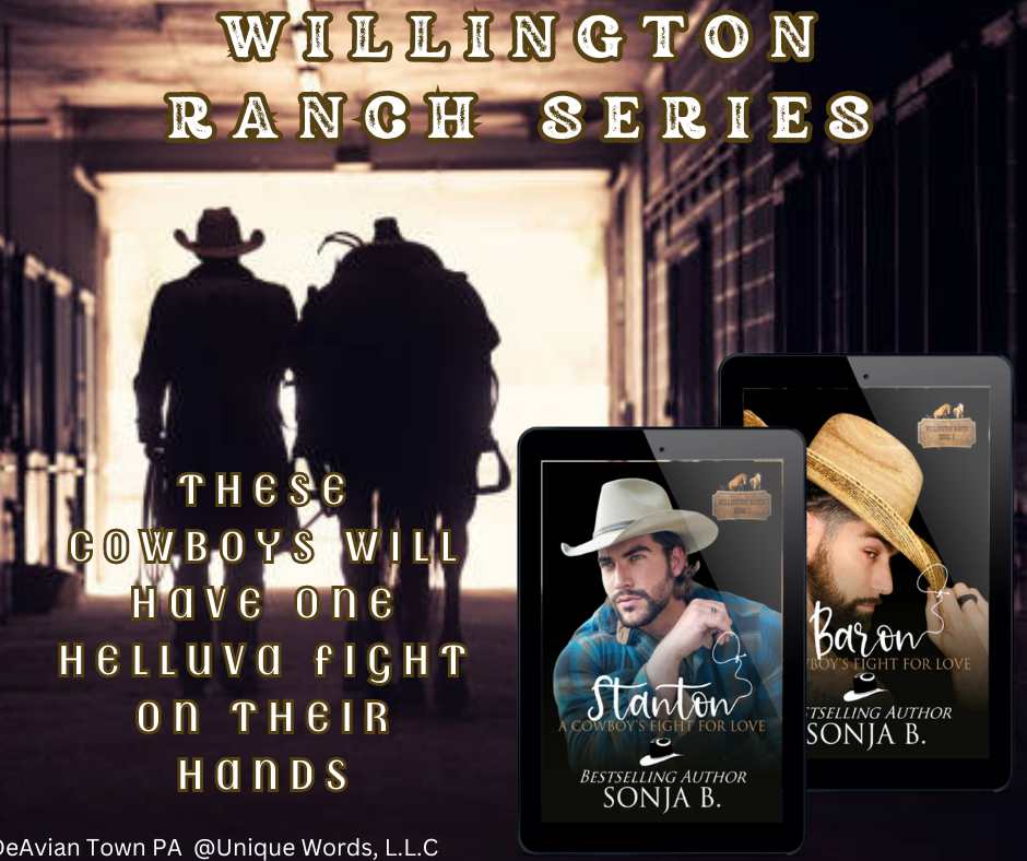 Check out Sonja B 's Cowboy Series Willington Ranch Series (2 book series)‼️ 🐴🐴🐴🐎🐎🐎🐴🐴🐴🐎🐎🐎🐴🐴🐴 amazon.com/Willington-Ran… Author: Sonja B - Author @SonjaB03660875 @UniquelyYours2 PA: Janea Clark PA
