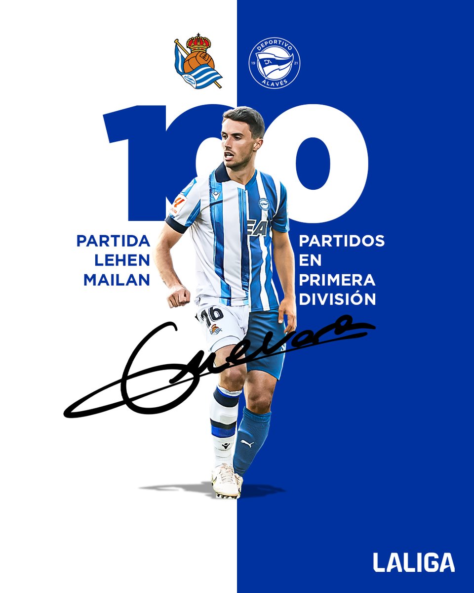 Un 𝐝𝐞𝐫𝐛𝐢 más...
y van 💯 partidos en #LALIGAEASPORTS 

Zorionak, 𝐀𝐧𝐝𝐞𝐫 𝐆𝐮𝐞𝐯𝐚𝐫𝐚! 👏

#GoazenGlorioso ⚪️🔵