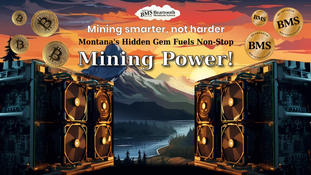 Unleashing the full force of Montana's serene energy with BMS NFTs. 

Mining smarter, not harder. 🏔️💡🛠️

#BMSMining #CryptoPower #SustainableMining