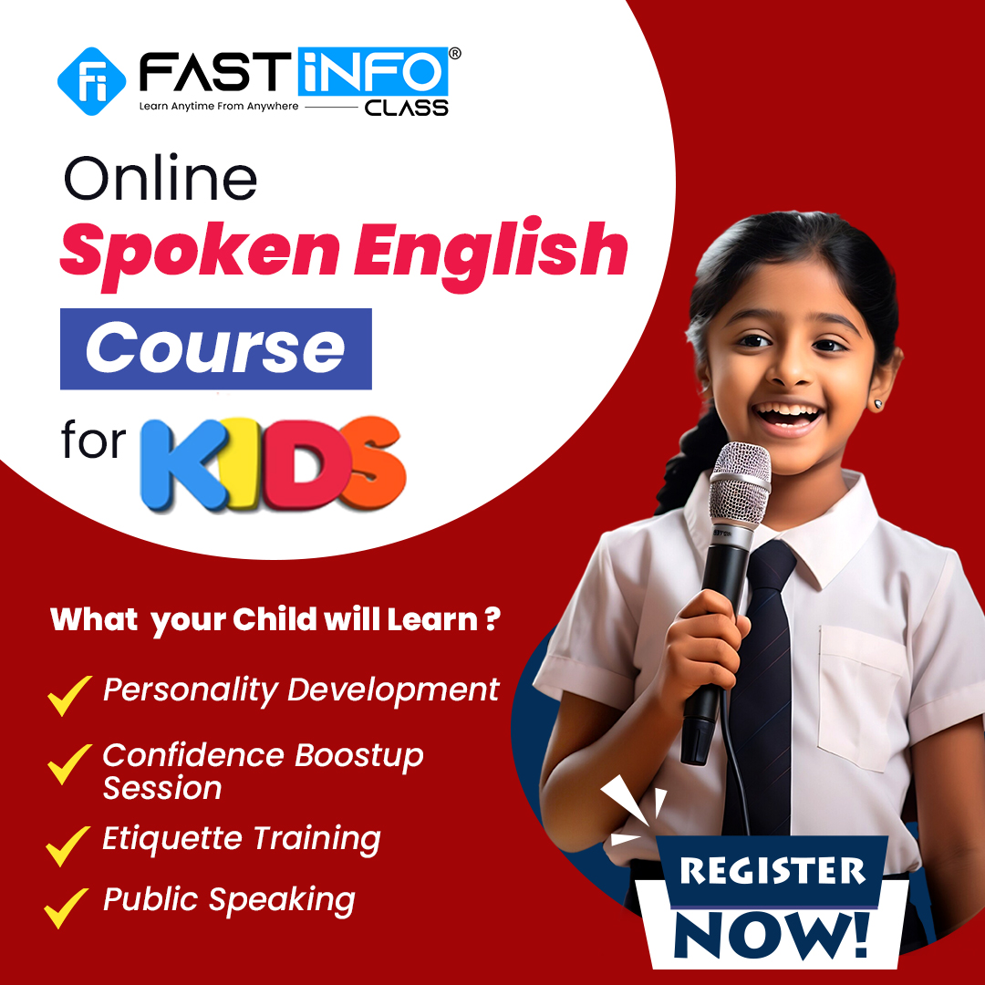 FastInfoClass's tweet image. Now your kid can have a dynamic personality with spoken English skills. Join the course today and make your kid fluent in English!
Visit -fastinfoclass.com/web/online-spo…
#spokenenglishskills #spokenenglishtips #spokenenglish #onlinespokenenglish #spokenenglishcourse #speakenglish