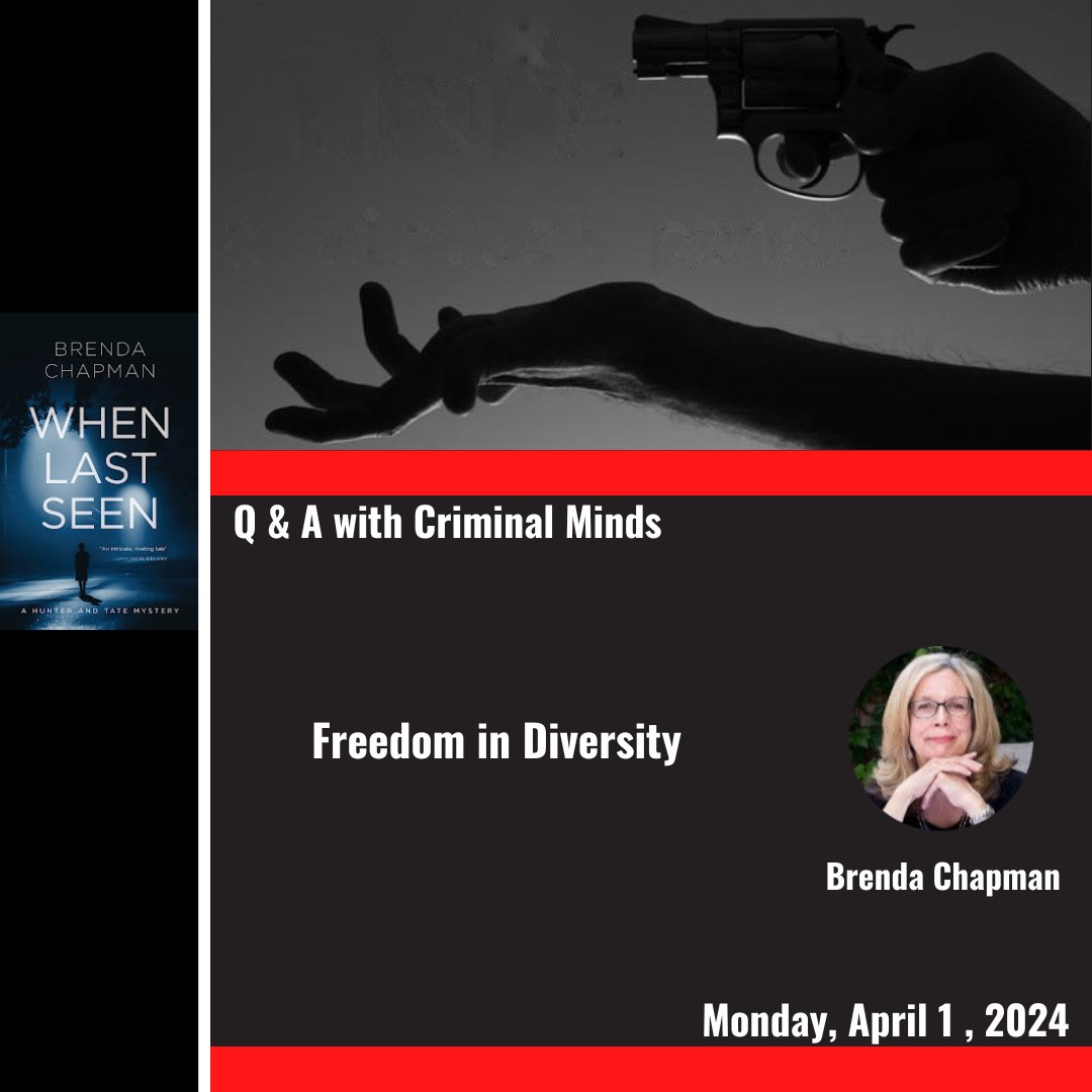 #Diversity 7criminalminds.blogspot.com/2024/03/freedo… @brendaAchapman @10CriminalMinds #LGBTQ #DiversityMatters @SINCCanadaWest @crimewriterscan #Monday