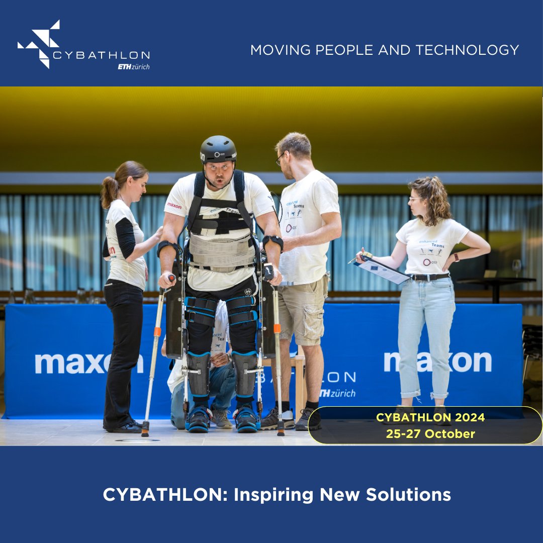 Competing in CYBATHLON motivates teams to develop creative & effective solutions to real-world challenges faced by people with disabilities. This inspiration often extends beyond the competition, leading to the development of new assistive technologies. cybathlon.ethz.ch/en