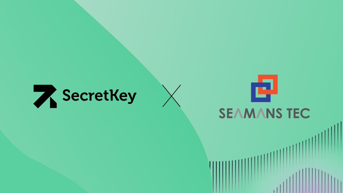 🚢Delighted to unveil our partnership with @SEAMANS_TEC, leveraging #SecretKey's ability to drive transformative change in the global ocean economy. From enhanced efficiency to sustainable practices, we're charting a course toward a brighter, more interconnected maritime future.