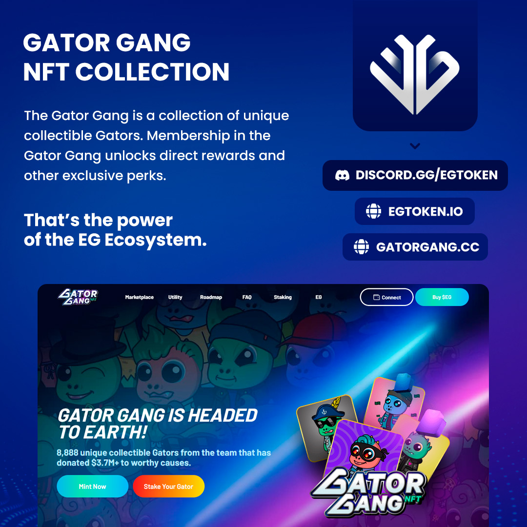 The Gator Gang is our exclusive membership card - and the supply is shrinking! Join the Gang: gatorgang.cc