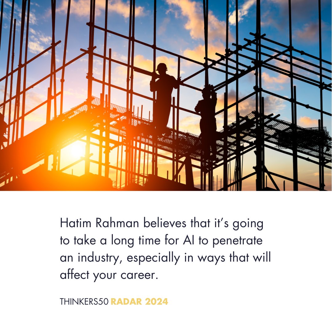 How will AI reshape our world? It’s really up to us. Take a look at a @KelloggSchool’s piece based on Hatim Rahman’s insights: insight.kellogg.northwestern.edu/article/how-wi… Learn more by joining our #Thinkers50Radar LinkedIn Live with Hatim on Wednesday: linkedin.com/events/decodin…