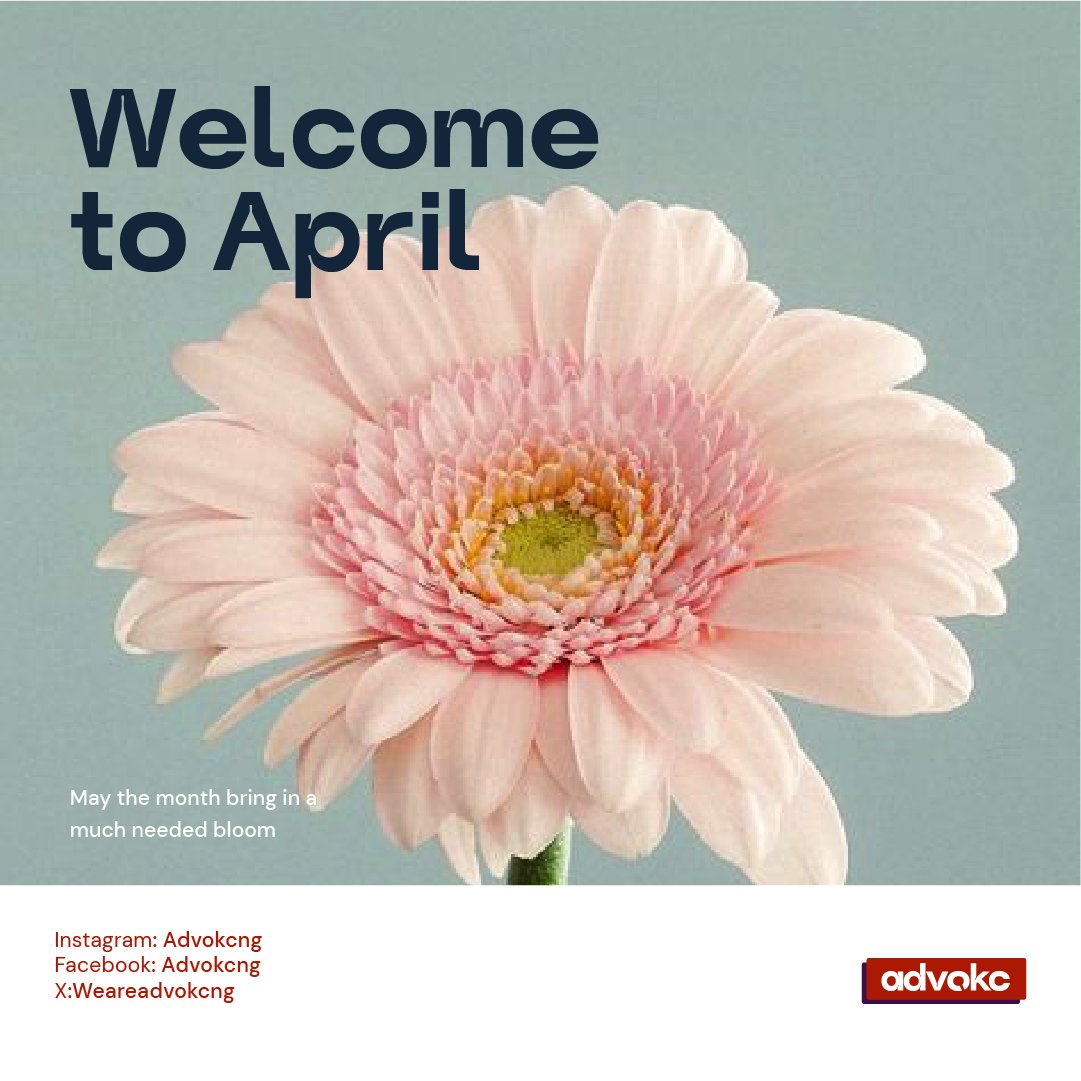 Welcome to April! Let's bloom with productivity and growth. Happy New Month