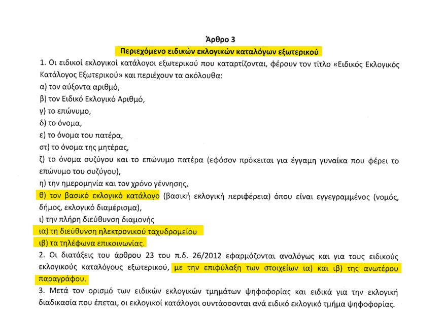 NIKSOTIROPOYLOS's tweet photo. Η επιφύλαξη είναι για τους υποψήφιους και δεν το αναφέρει η νομοθεσία για τα κόμματα. Παραπέμπει ο νόμος στο άρθρο 53, το οποίο προβλέπει ρητά την χορήγηση μιας πλήρους λίστας στα κόμματα που εκπροσωπούνται στην Βουλή και στο Ευρωκοινοβούλιο. Εσείς μιλάτε για υποψήφιους. Η Άννα Μισέλ τα πήρε ως εκπρόσωπος της Ευρωομάδας, όχι ως υποψήφια. Έκανε λάθος χρήση.

Ο νόμος του 2019, προβλέπει ρητά ότι αυτό αφορά την εκλογική νομοθεσία (και αυτό αφορά και τους παραβάτες) και όχι τα προσωπικά δεδομένα και το GDPR.

Η υποχρέωση καταστροφής εντός 3 μηνών, είναι με έγγραφη δήλωση την στιγμή της παραλαβής, υποχρέωση την οποία έχει το ΥΠΕΣ πριν παραδώσει τους εκλογικούς καταλόγους. Όχι τα κόμματα, αλλά αυτό συνιστά μια τυπική παράλειψη και δεν σχετίζεται με παραβίαση προσωπικών δεδομένω��.

Συνοψίζοντας, η χρήση των e-mails από υποψήφιους απαγορεύεται, αλλά οι εκλογικοί κατάλογοι που στέλνονται στα κόμματα είναι πλήρεις.