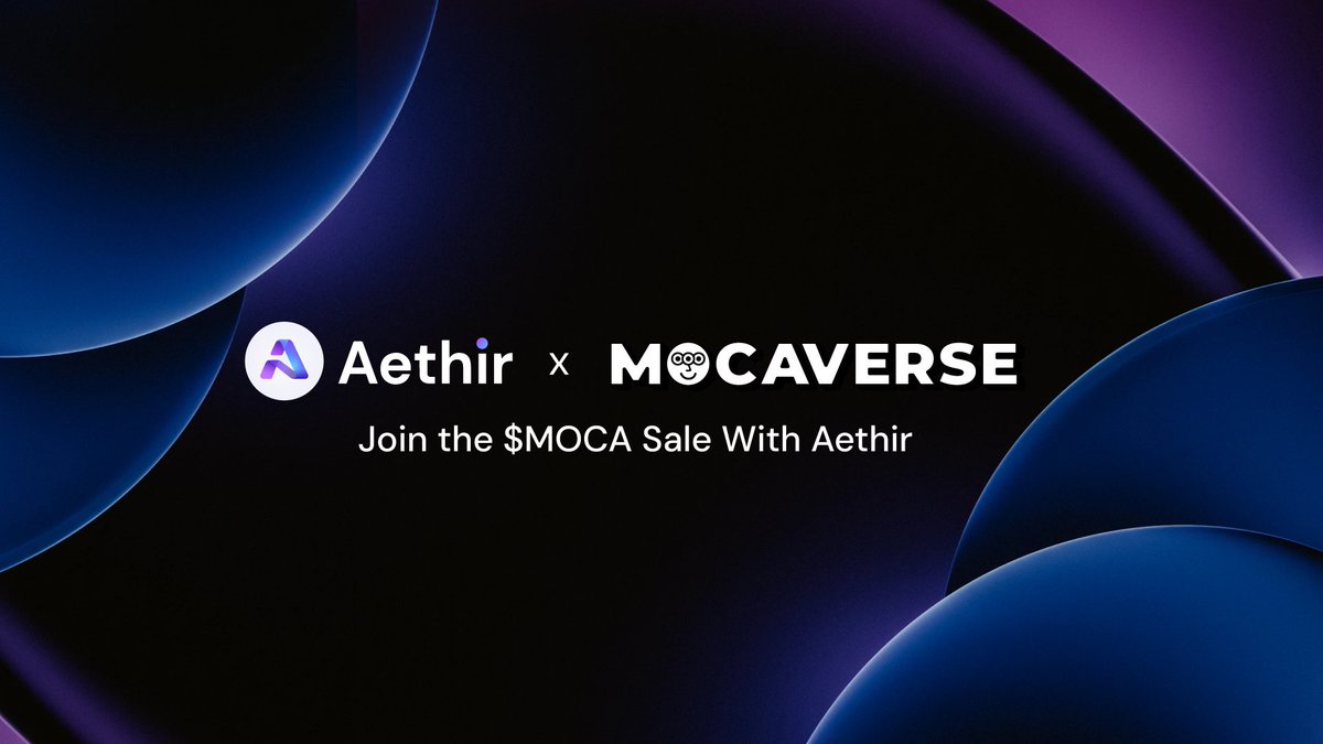 Aethir (@aethircloud) on Twitter photo Aethirians, We have some major news to share with you 🌟
We are joining hands with <a href="/MocaverseNFT/">Mocaverse (old account)</a> to support the launch of their highly-anticipated Public Sale 💥 Aethir is supporting the Mocaverse vision to build a community-first Web 3.0 decentralized cultural economy of the Aethirians, We have some major news to share with you 🌟
We are joining hands with <a href="/MocaverseNFT/">Mocaverse (old account)</a> to support the launch of their highly-anticipated Public Sale 💥 Aethir is supporting the Mocaverse vision to build a community-first Web 3.0 decentralized cultural economy of the