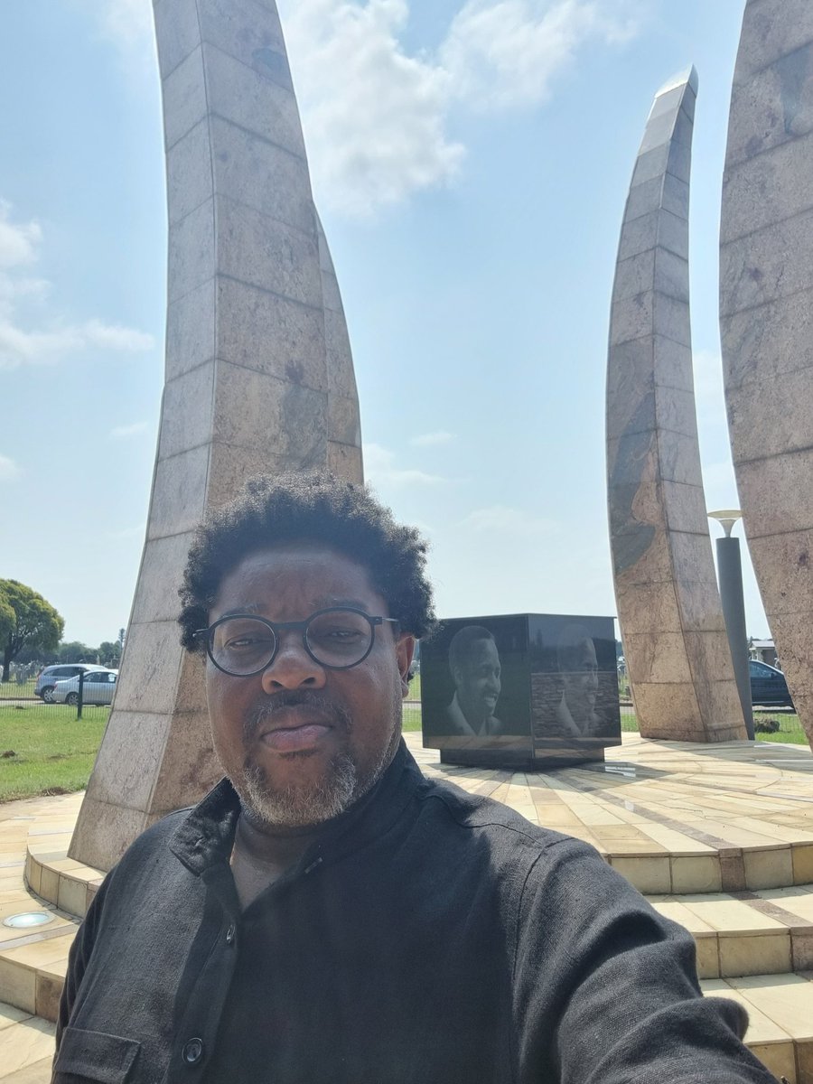 'If you want peace, then you must struggle for social justice' -Chris Hani Attended a family funeral yesterday at Elspark Cemetery & took a moment to pay my profound respects to the revolutionary leader, my hero Chris Hani. I felt renewed in ways any child of the struggle would.