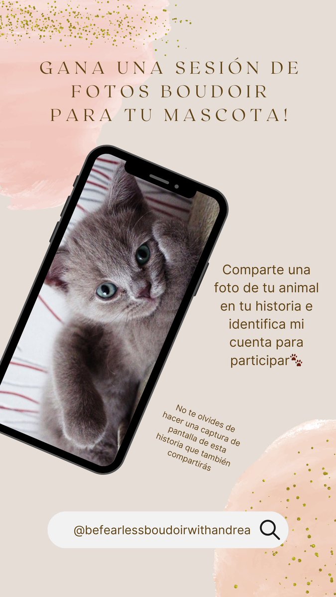 Gana una sesión de fotos boudoir para tu mascota!! #sesiondefotosgratis #fotosmascotas #perros #gatos #amantedelosanimales #fotografiaboudoir