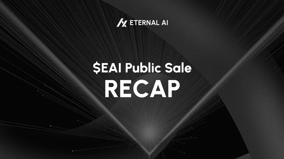 $EAI Public Sale Recap 📢 A massive THANK YOU again to all public sale participants for supporting us in building decentralized AI on #Bitcoin 🙏 1/ Final Numbers for $EAI Public Sale: Total Contribution: $12,342,427 Contributors: 5,701 We have spent the last 2 days resolving…