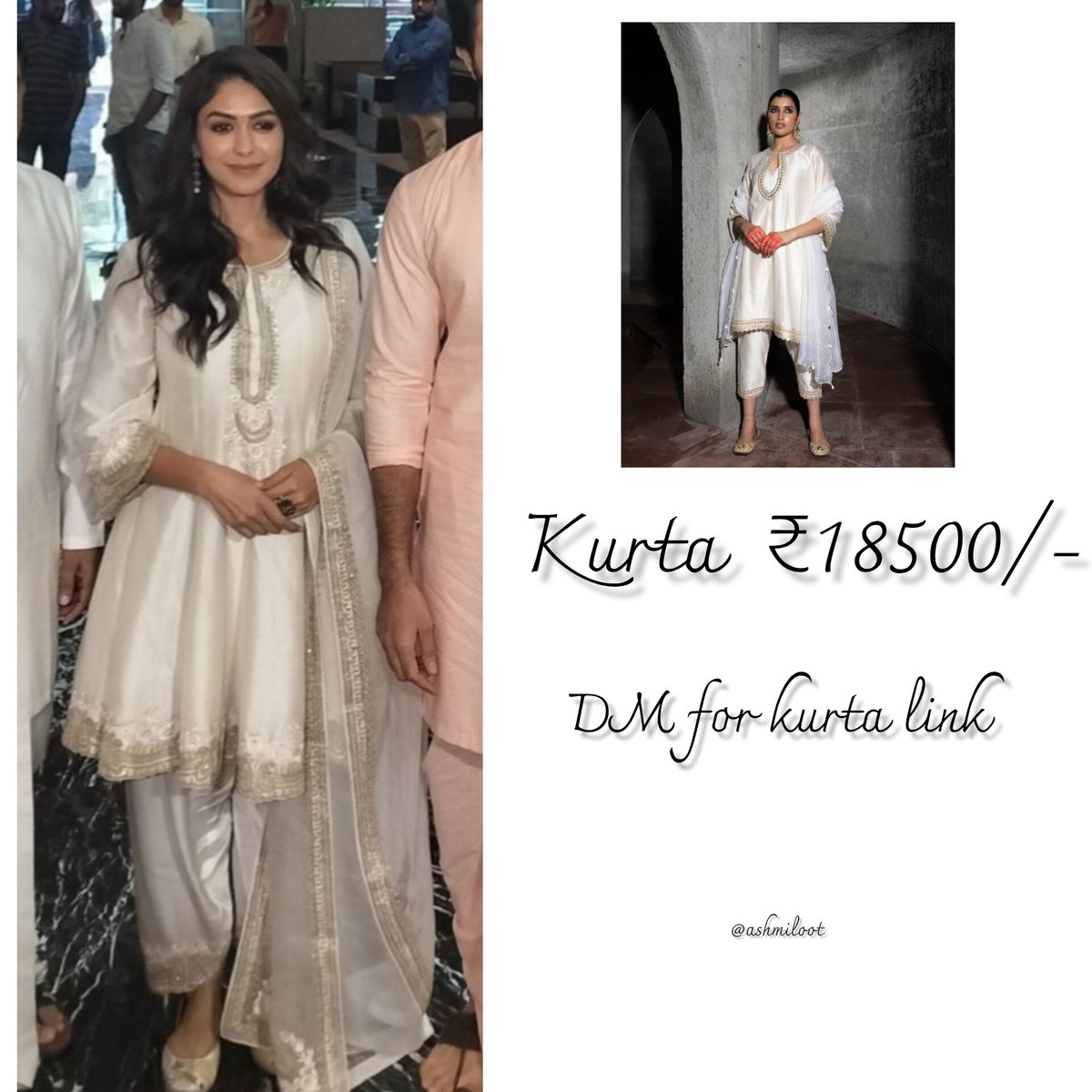 Bestdealsnka's tweet photo. Mrunalthakur kurta
Fashion:at :₹18500/-
https://t.co/EBiVhV3HHc
#MrunalThakur #FamilyStarOnApril5th #womenskurta #womensfashion #shopp https://t.co/CmNE95c4JZ