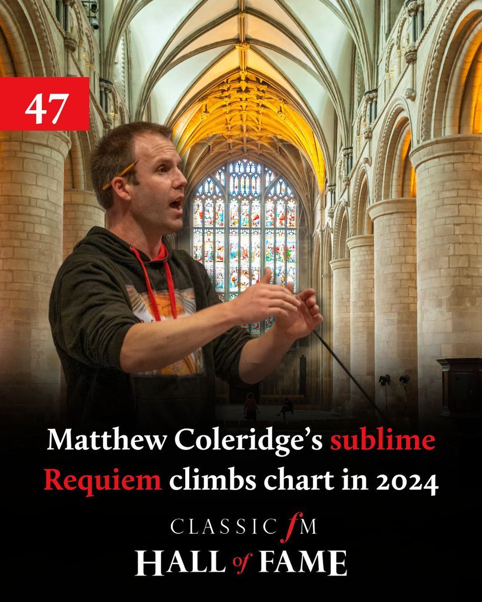 Classic FM (@classicfm) on Twitter photo A modern choral classic, <a href="/matt_coleridge/">Matthew Coleridge</a>’s Requiem is placed in the top 50 of this year’s Classic FM Hall of Fame – an impressive climb of 39 places after its debut in last year’s chart. 👏
(📷 Mike Griffiths) A modern choral classic, <a href="/matt_coleridge/">Matthew Coleridge</a>’s Requiem is placed in the top 50 of this year’s Classic FM Hall of Fame – an impressive climb of 39 places after its debut in last year’s chart. 👏
(📷 Mike Griffiths)