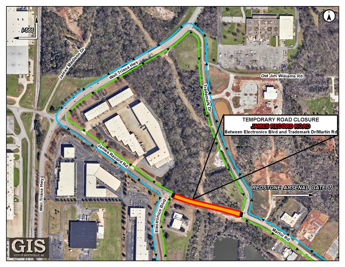 ⚠️ REMINDER: Weather permitting, beginning Monday, April 1, at 9 a.m., James Record Road/Martin Road will CLOSE for bridge replacement over Bradford Creek as part of Phase II of the Martin Road Improvement Project. More information ➡️ bit.ly/3vw3tPO