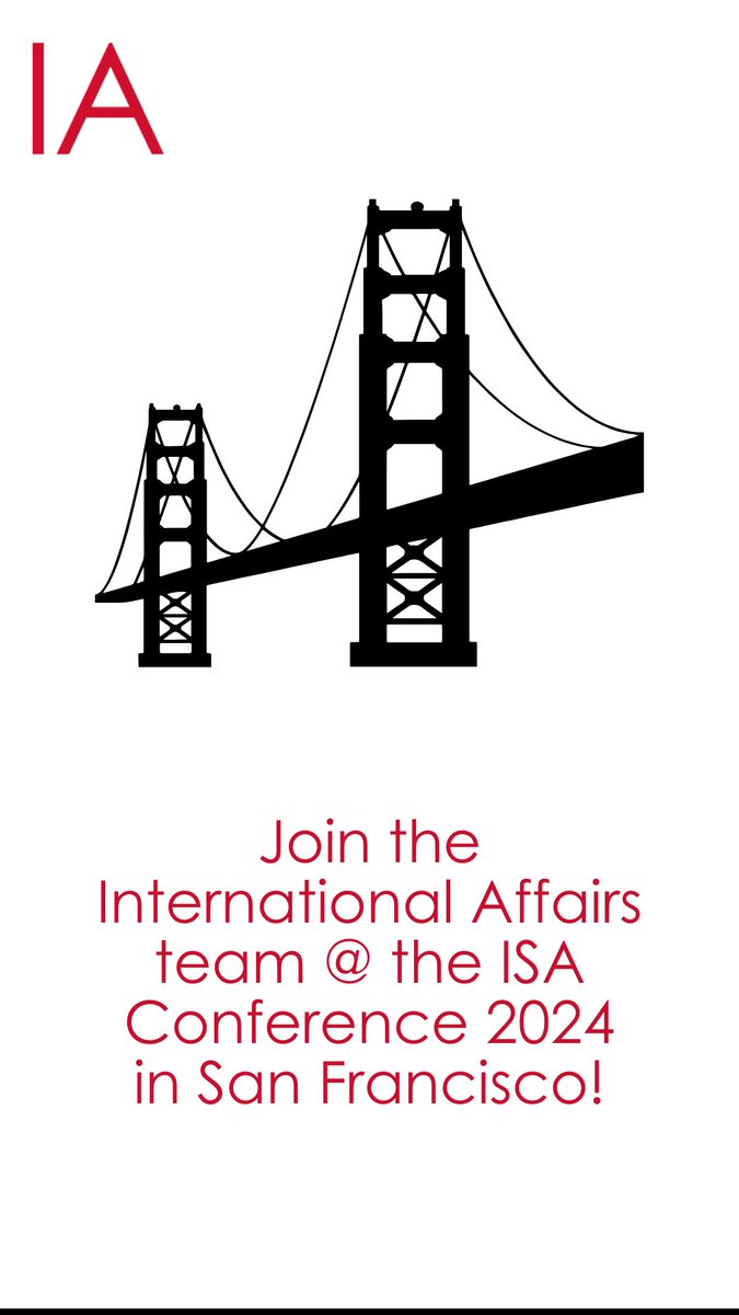 Keep an eye out for our roundtables, meet the editor panels, exhibit booth and lots of merch at #ISA2024! 👀