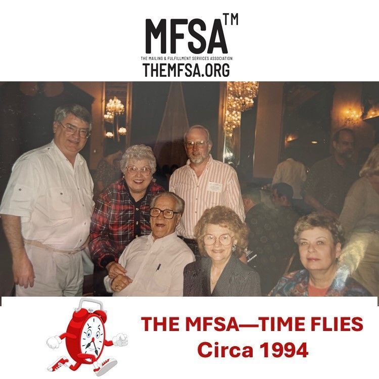 We don't recognize everyone in this one. We DO see Ken &amp; Shirley Murphy (The Mailbox), Malcom &amp; Miriam Summers (Summers Mailing) circa 1994
#timeflies 
#THEMFSA