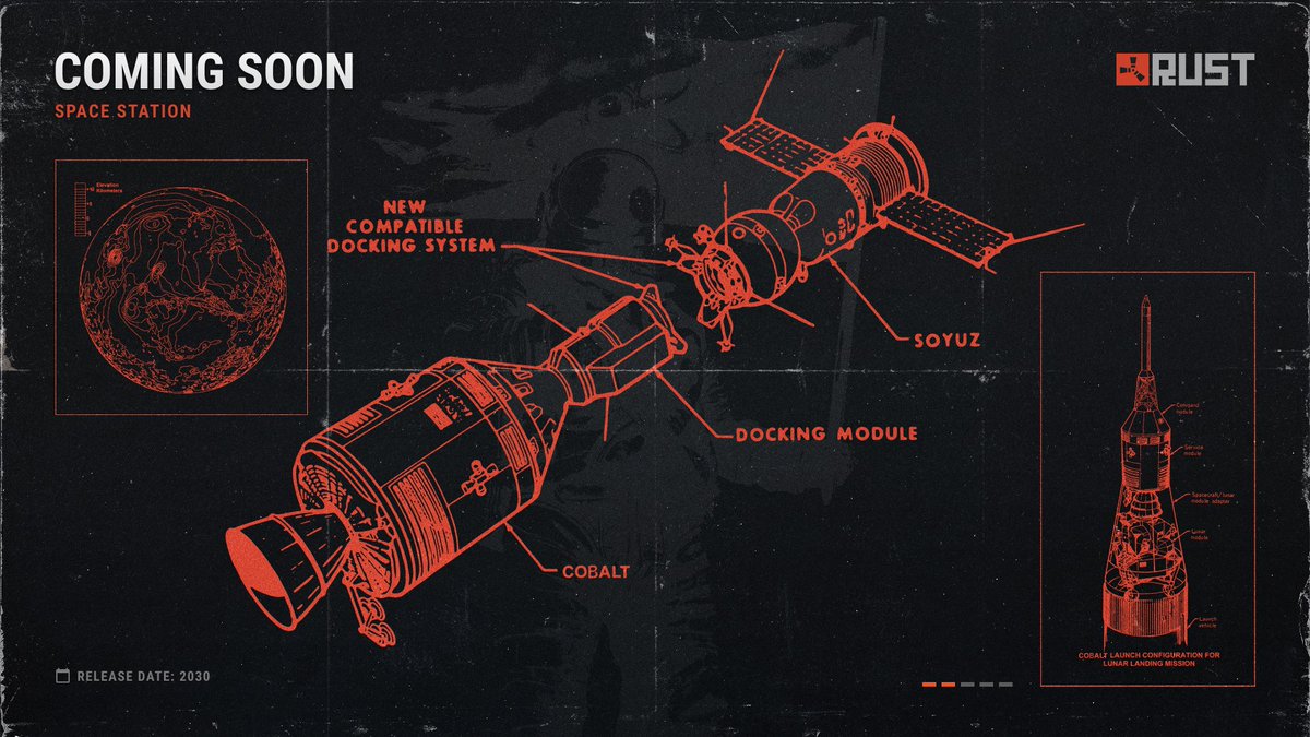 playrust's tweet image. Coming soon. . .  a new vehicle to help you navigate not only beyond the island, but beyond the Earth! 😉