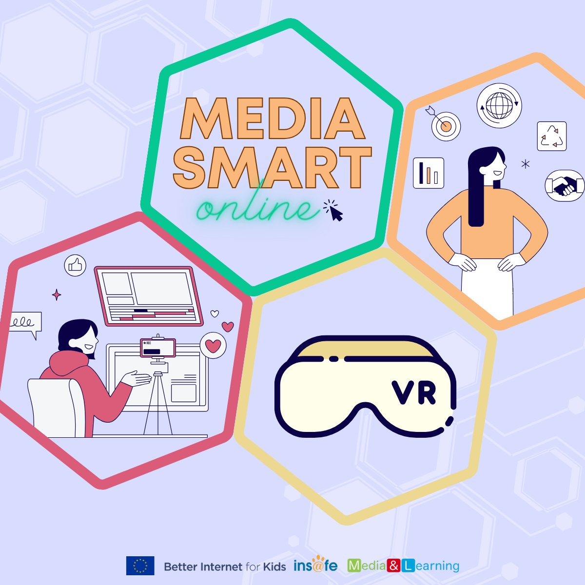 #VR offers relevant opportunities, but is also cause for concerns, as it emerges from the #DSA.  
#MediaSmartOnline wants to showcase the resources and actions already available to assist young people, parents and teachers in their digital experiences. 👉 bit.ly/49ZzX3c