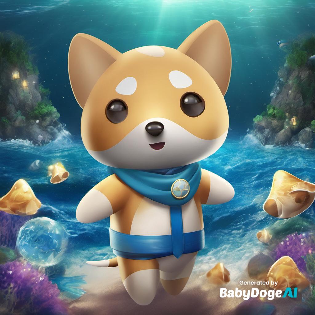 BabyDoge's tweet photo. "picture of BabyDoge mage in the sea, epic, anime style" Generated via #BabyDogeAi Generate your own now at https://t.co/tyex8v7Qfm https://t.co/3e4Y2d8Swm