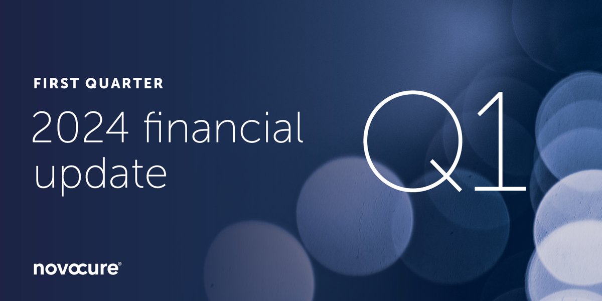 We will report financial results for the first quarter 2024 on Thursday, May 2, 2024, before the U.S. financial markets open. novocure.com/novocure-to-re… #earnings #oncology