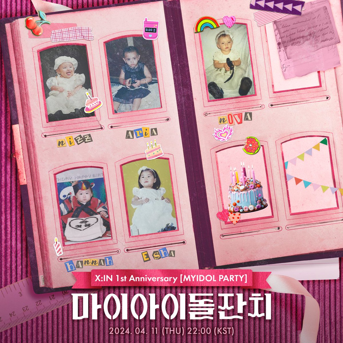 lively_stage's tweet photo. 📣[My Idol: X:IN 1st Anniversary <MYIDOL PARTY>] Live Ticket Open

We invite Ready to X:IN's first birthday party 💌
From the hotly-anticipated games showcased in our last live event to a diverse array of exciting segments, we've meticulously prepared everything for you. Don't miss out!
Are you "𝗥𝗘𝗔𝗗𝗬“?

[Live Information]
🎥: Live Date and Time: 2024.04.11 (THUE) 22:00 (KST)
🎫 : Ticket opening: 2024.04.01 (MON) 20:00 (KST)
🎫 : Ticket price: Free
📍: The show will be held on the Lively Web/App.
*Please note that only 40 people can enter the character game on a first-come, first-served basis.

[Ticket reservation]
🔗: https://t.co/GRSpz4JE2R

@X_in_official