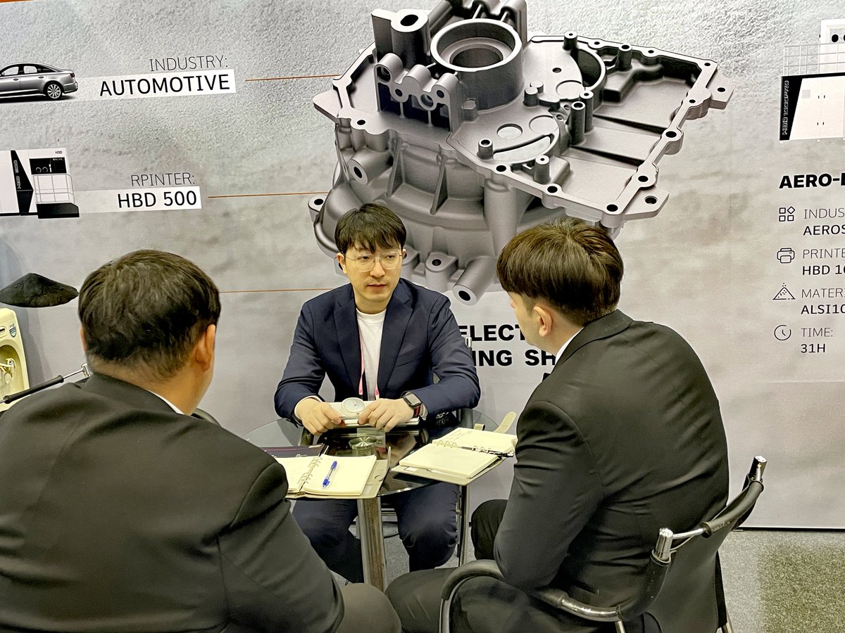 HBDAdditive2015's tweet image. 📸 여러분 안녕하십니까! HBD team is currently at #SIMTOS in South Korea, showcasing Industrial applications of Metal 3D printing at booth 07D680. Feel free to join us !

#HBD #Metal3DPrinting #AdditiveManufacturing #SouthKorea
