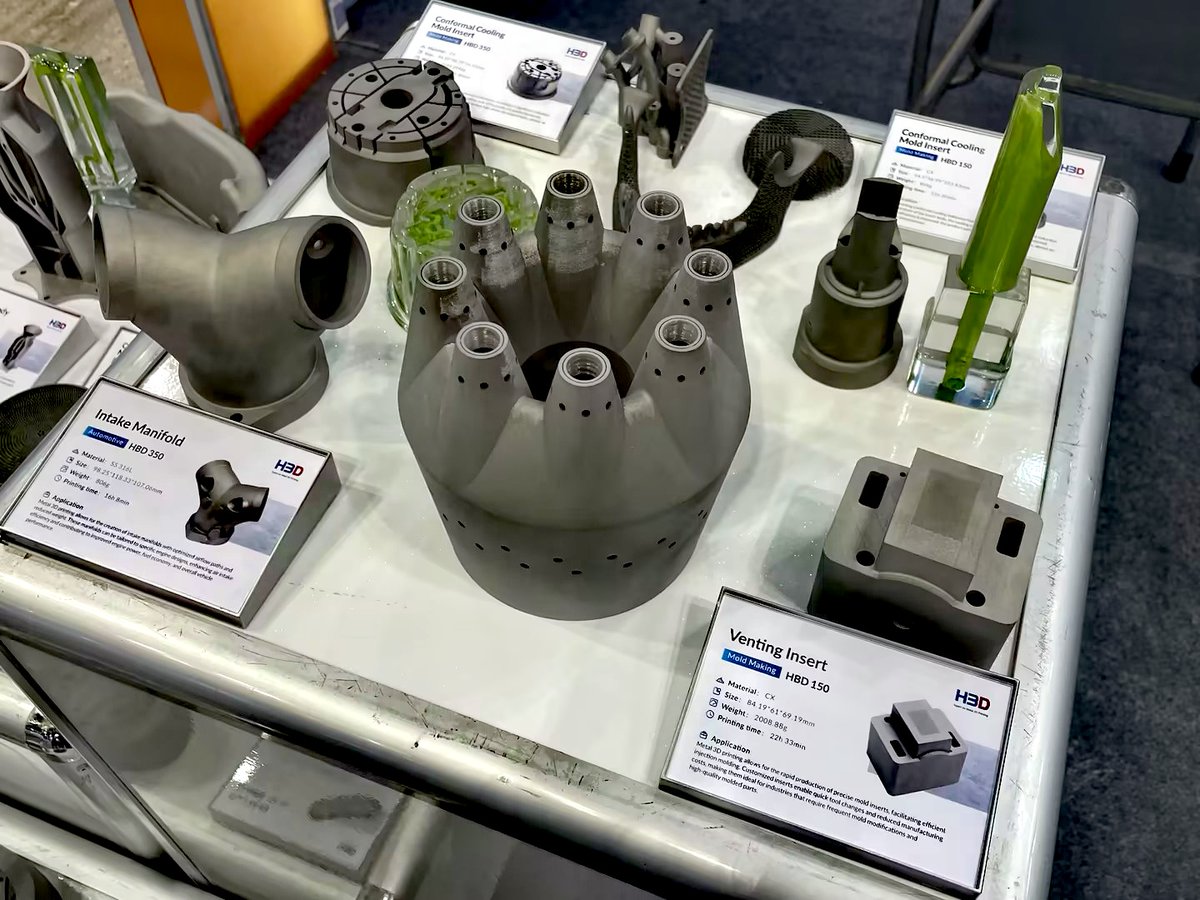 HBDAdditive2015's tweet image. 📸 여러분 안녕하십니까! HBD team is currently at #SIMTOS in South Korea, showcasing Industrial applications of Metal 3D printing at booth 07D680. Feel free to join us !

#HBD #Metal3DPrinting #AdditiveManufacturing #SouthKorea