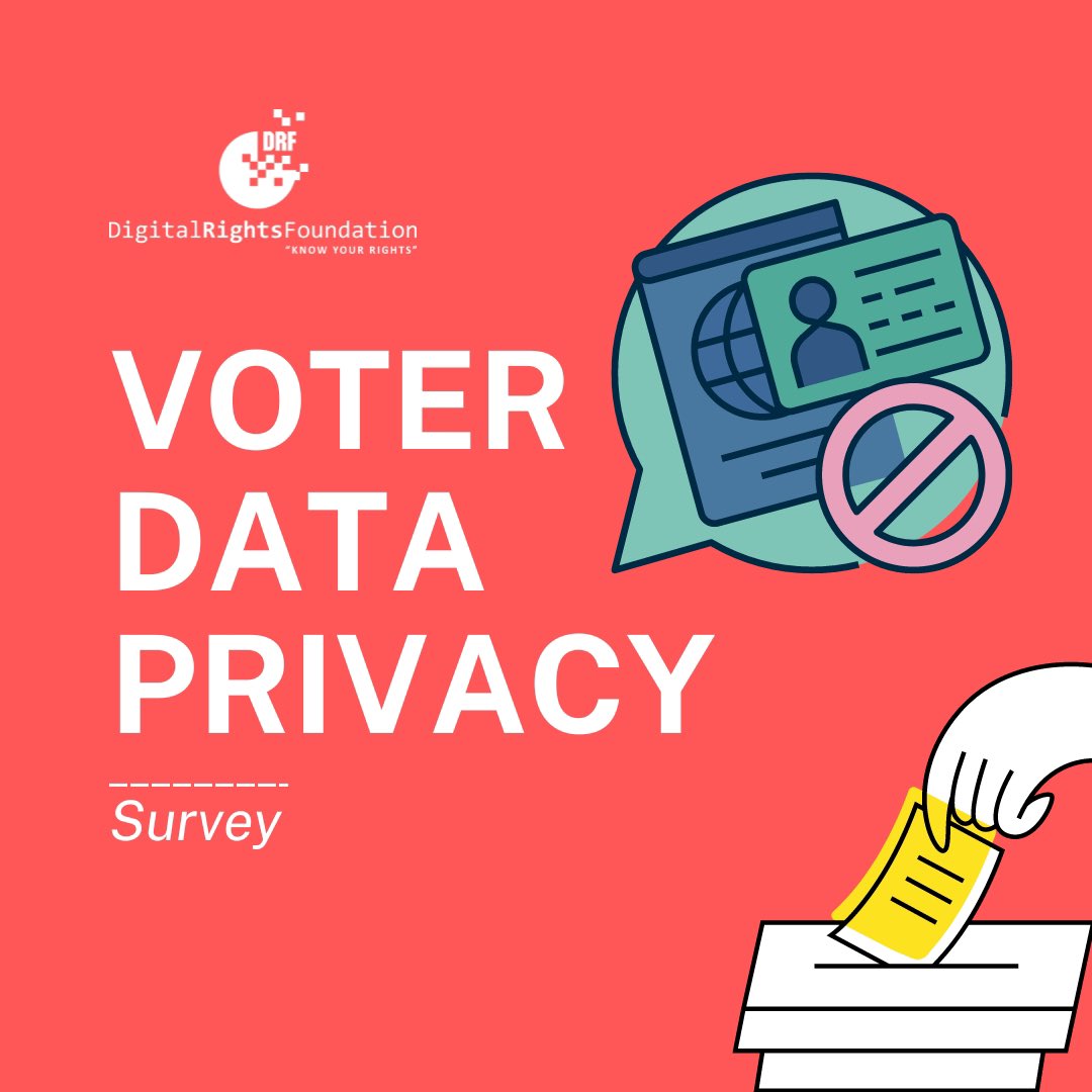 DRF is conducting a research on the usage of citizens' data in the context of Pakistan's General Elections. Please fill in our anonymous survey if you feel your personal data was used or misused. Urdu version: forms.gle/JWHidw6oFa56Xv… English version: forms.gle/9QsJKdxnzCxjmT…